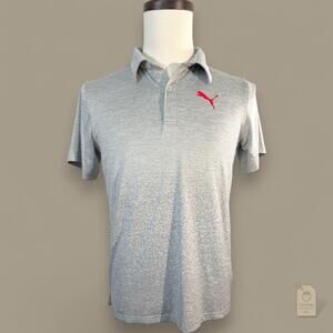 PUMA Golf Boys' Gray Stretch Polo XL 18–20 | Pixel Print